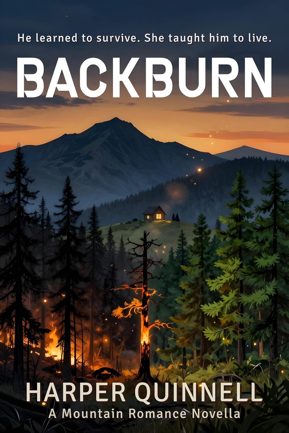 Backburn: A spicy forced-proximity novella of survival and second chances