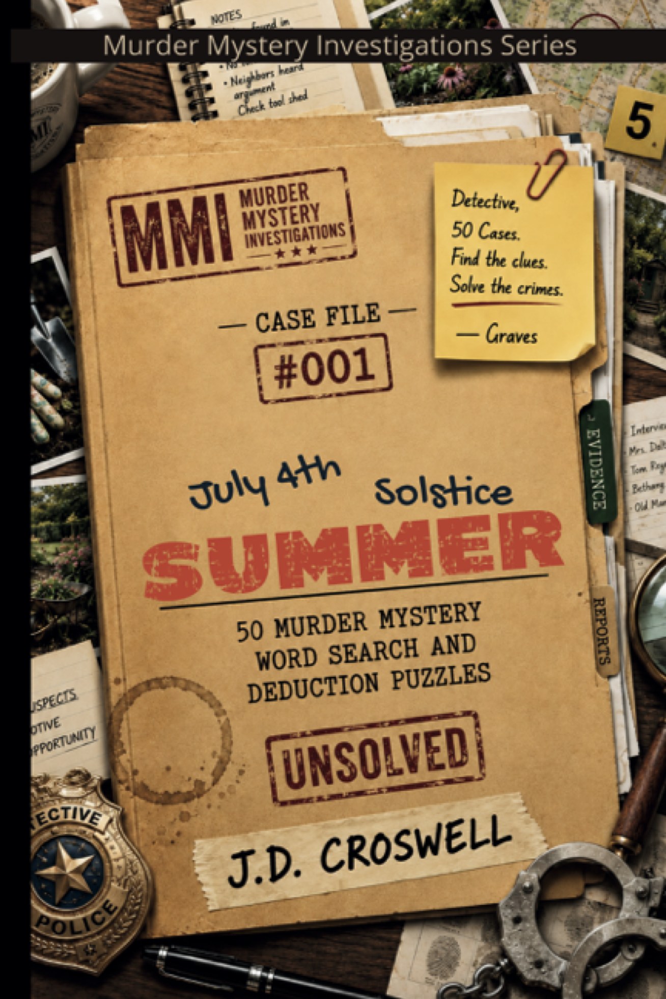 MMI Case Files: Summer: 50 Murder Mystery Word Search and Deduction Puzzles